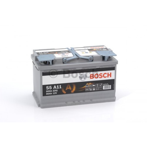 Аккумулятор BOSCH S5A AGM 80 Ач Обратная пол