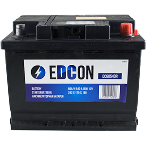 Аккумулятор EDCON 60 Ач Обратная пол(пусковой ток: 540 A)