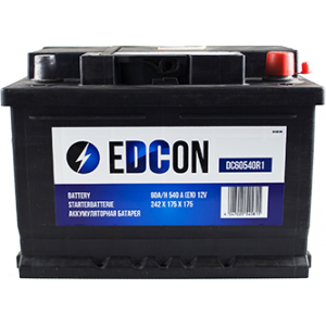 Аккумулятор EDCON 60 Ач Прямая пол(высота: 175 мм)