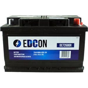 Аккумулятор EDCON 72 Ач Обратная пол