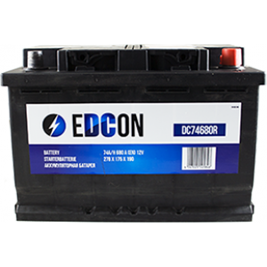 Аккумулятор EDCON 74 Ач Обратная пол