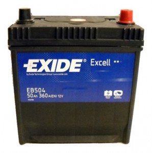 Аккумулятор EXIDE Excell 50 Ач Обратная пол(пусковой ток: 600 A)