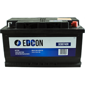 Аккумулятор EDCON 80 Ач Обратная пол
