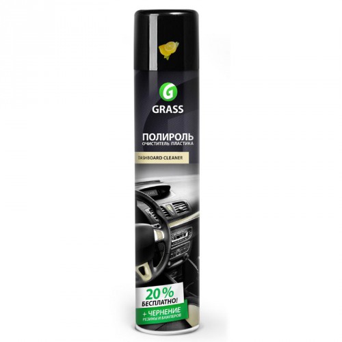 Полироль-очиститель пластика GRASS "Dashboard Cleaner" лимон (аэрозоль 750 мл)