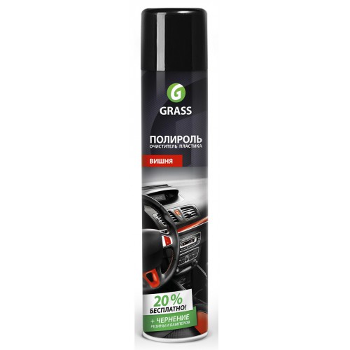 Полироль-очиститель пластика GRASS "Dashboard Cleaner" вишня (аэрозоль 750 мл)