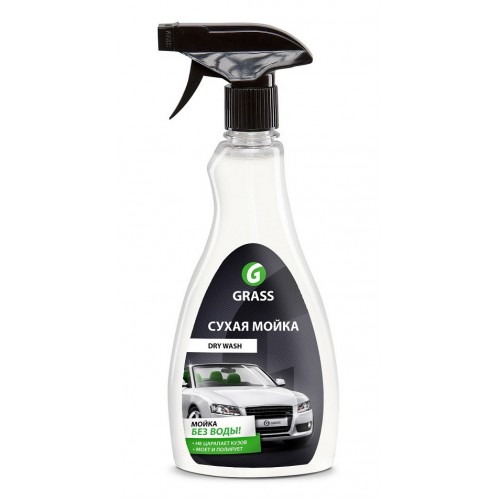Средство для мойки автомобиля без воды GRASS "Dry Wash" (флакон 500 мл)