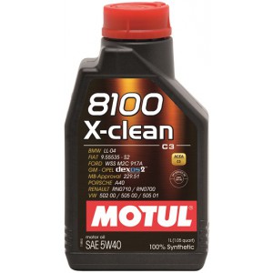 Масло MOTUL 8100 X-clean 5W-40 - C3 синтетическое, 1 л