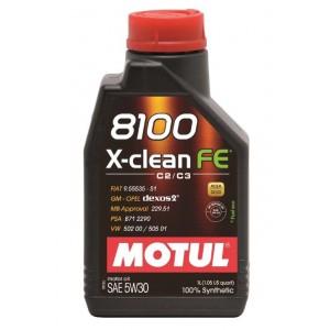 Масло MOTUL 8100 X-clean FE 5W-30 синтетическое, 1 л