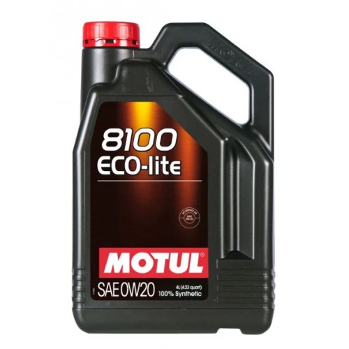 Масло MOTUL 8100 Eco-lite 0W-20 синтетическое, 4 л