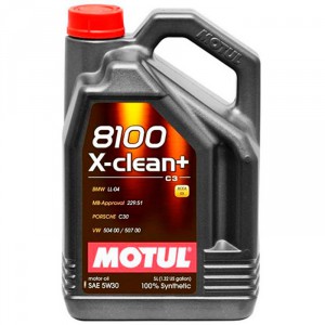 Масло MOTUL 8100 X-clean+ 5W-30 синтетическое, 4 л
