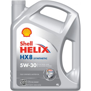 Масло Shell Helix HX8 5W30 синтетическое, 4 л