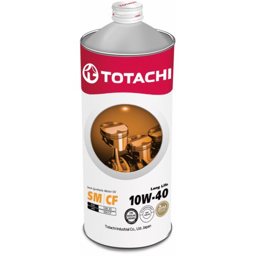 TOTACHI Long Life 10W-40(Спецификация: ACEA A3/B4, API SN/CF), 1 л