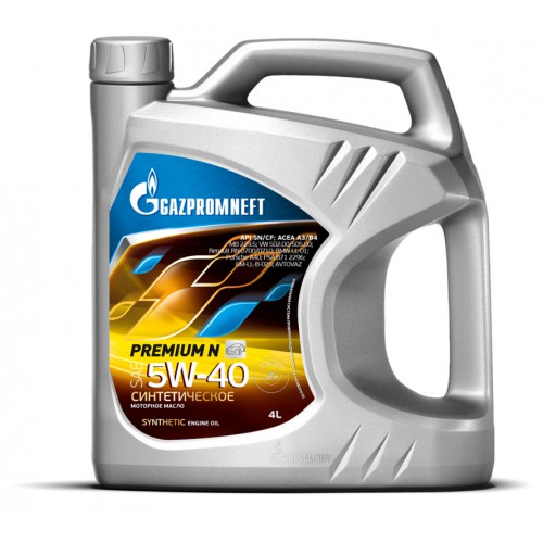 Масло Gazpromneft Premium синтетическое N 5W40, 5 Л