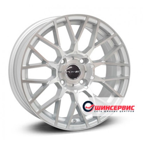 Диск 7.5x17 5x114.3 ET32 D67.10 PDW 2020 Серебристый с полированной лицевой поверхностью