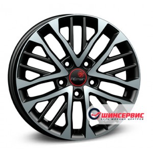 Диск 6.0x16 5x114.3 ET43 D67.10 RPLC-Wheels Hy238 Черный с полированной лицевой поверхностью