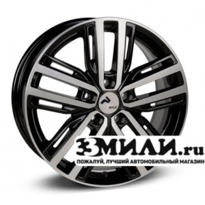 Диск 7.0x17 5x114.3 ET47 D67.10 RPLC-Wheels Ki259 Черный с полированной лицевой поверхностью