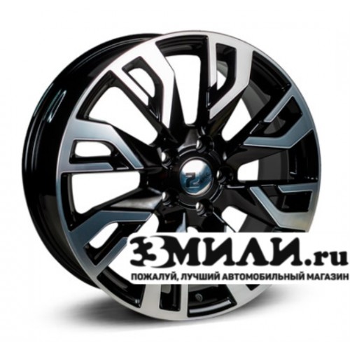 Диск 7.0x18 5x114.30 ET38 D67.10 RPLC-Wheels Mi207 Черный с полированной лицевой поверхностью
