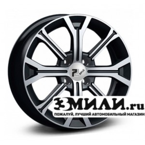 Диск 6.0x15 4x100 ET40 D60.10 RPLC-Wheels Re198 Черный с полированной лицевой поверхностью