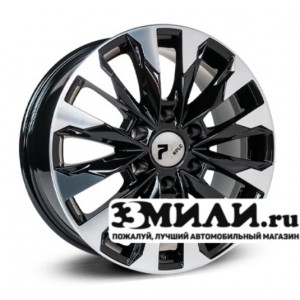 Диск 7.5x18 6x139.7 ET25 D106.10 RPLC-Wheels To258 Черный с полированной лицевой поверхностью
