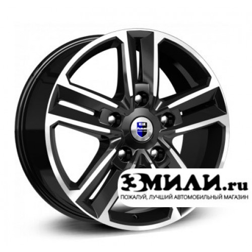 Диск 8.0x18 5x114,3 ET45 D66.1 КиК Backfire (КС763) Алмаз-черный