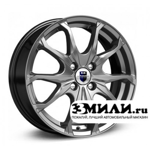 Диск 6.0x16 4x108 ET47 D63.35 КиК Brent Антрацитовый