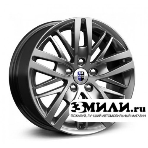 Диск 7x16 5x100 ET38 D67.1 КиК Fencer дарк-платинум