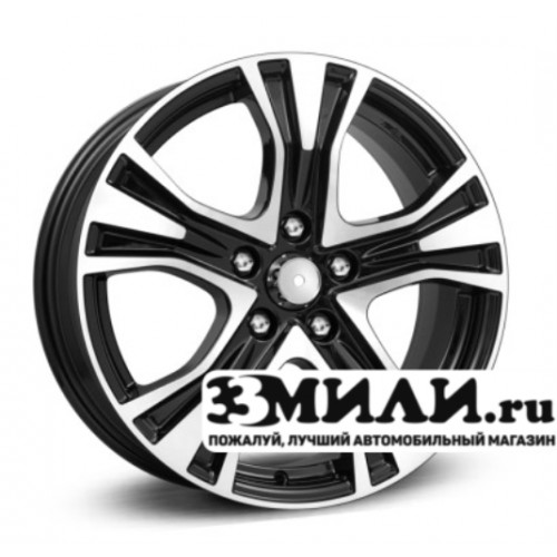 Диск 7x17 5x114,3 ET39 D60.1 КиК Toyota RAV4 (КСr673) Алмаз-черный