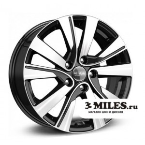 Диск 7.0Jx17 5x114.3 ET50 D67.1 КиК ZV Mazda CX-5 KC749 Черный с полированной лицевой поверхностью