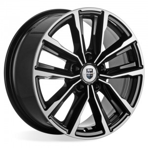 Диск 7x17 5x112 ET45 D57 КиК Лацио алм черн