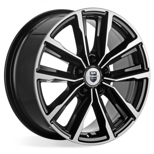 Диск 7x17 5x112 ET45 D57 КиК Лацио алм черн