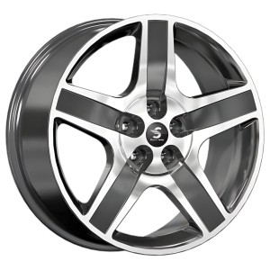 Диск 8.5x20 5x112 ET35 D66.60 Premium Series КР008 BMW X7 Черный глянцевый с полированной лицевой поверхностью