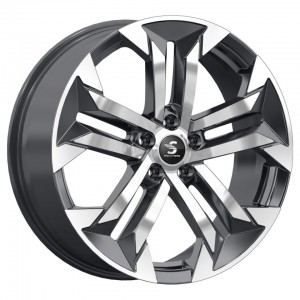 Диск 7.5x19 5x114.3 ET40 D64.10 Premium Series КР015 Haval F7_F7x Черный глянцевый с полированной лицевой поверхностью