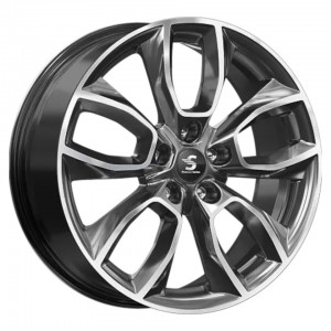 Диск 7.0x18 5x112 ET43 D57.10 Premium Series КР001 Kodiaq Темно - серый глянцевый с полированной лицевой поверхностью
