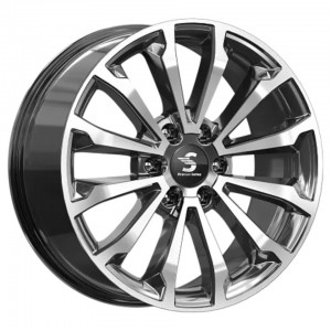 Диск 8.5x20 6x139.7 ET27 D77.90 Premium Series КР006 Chevrolet Tahoe IV Темно - серый глянцевый с полированной лицевой поверхностью
