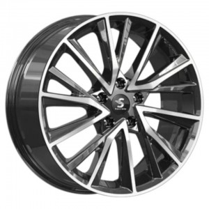 Диск 7.5x18 5x114.3 ET39 D60.10 Premium Series КР010 Lexus NX Темно - серый глянцевый с полированной лицевой поверхностью