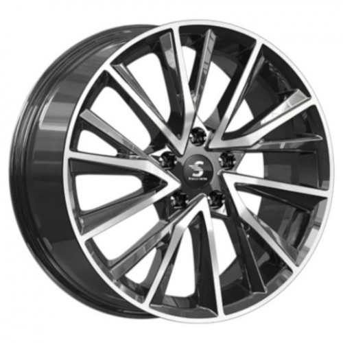 Диск 7.5x18 5x114.3 ET39 D60.10 Premium Series КР010 Lexus NX Темно - серый глянцевый с полированной лицевой поверхностью