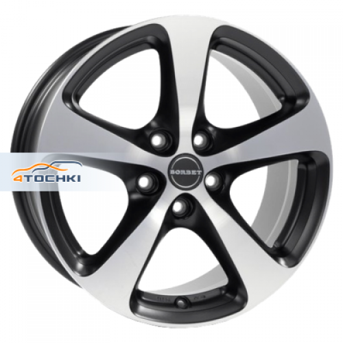 Диск 8x17 5x108 ET40 D72.5 Borbet CC Schwarz Poliert Matt