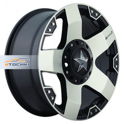 Диск 9x18 5x139.7 ET0 D110.5 Buffalo BW-775 Machined face w blk windows