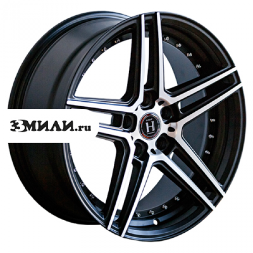 Диск 8.5x20 5x114.3 ET40 D74.1 Harp Y-22 Satin Black Machined Face