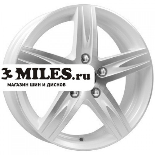 Диск 6x15 5x105 ET39 D56.6 K&K Андорра (КС496) Алмаз вайт