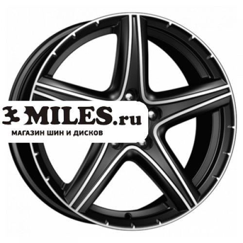 Диск 7.5x17 5x114.3 ET52.5 D67.1 K&K Барракуда (КС567) Алмаз черный