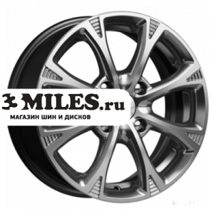 Диск 6x15 4x98 ET35 D58.5 K&K Блюз (КС606) Дарк платинум