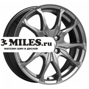 Диск 6x16 4x100 ET41 D60.1 K&K Brent-оригинал (КС733) Дарк платинум
