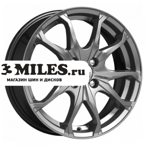Диск 6x16 4x100 ET49 D54.1 K&K Brent-оригинал (КС733) Дарк платинум