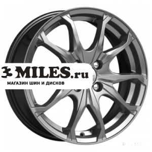 Диск 6x16 4x100 ET40 D67.1 K&K Brent (КС733) Дарк платинум