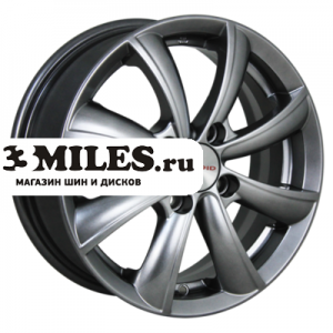 Диск 6x15 4x100 ET50 D60.1 K&K Бриз-оригинал Дарк платинум
