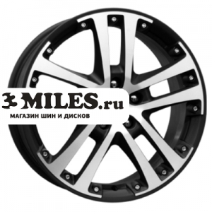 Диск 7x17 5x100 ET48 D56.1 K&K Центурион (КС423) Алмаз черный