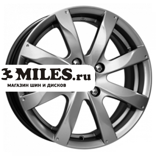 Диск 6x15 4x100 ET40 D60.1 K&K Джемини-оригинал Дарк платинум