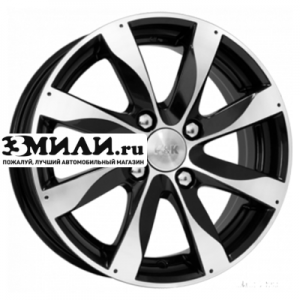 Диск 6x15 4x100 ET50 D60.1 K&K Джемини Алмаз черный