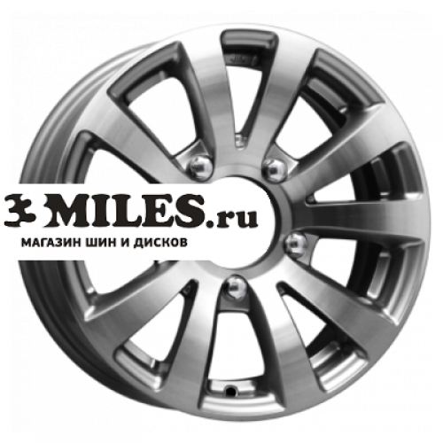 Диск 6x15 5x139.7 ET35 D98 K&K Фалкон-Нова (КС642) Дарк платинум